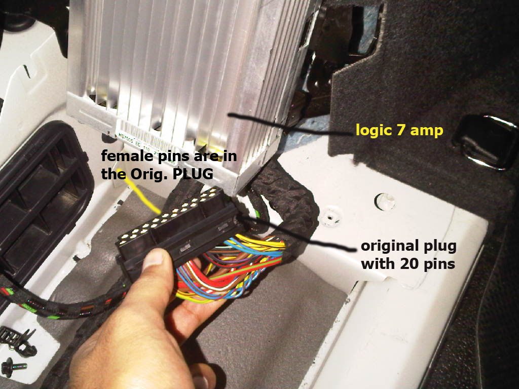 An Amp To Logic 7 Via Bruce S Method, Bmw E90 Logic 7 Amp Wiring Diagram