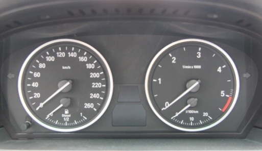 GHXSport Matt Silver Dashboard Dial Gauge Rings Bezel Trim For BMW E60 E61 Pre-LCI M5