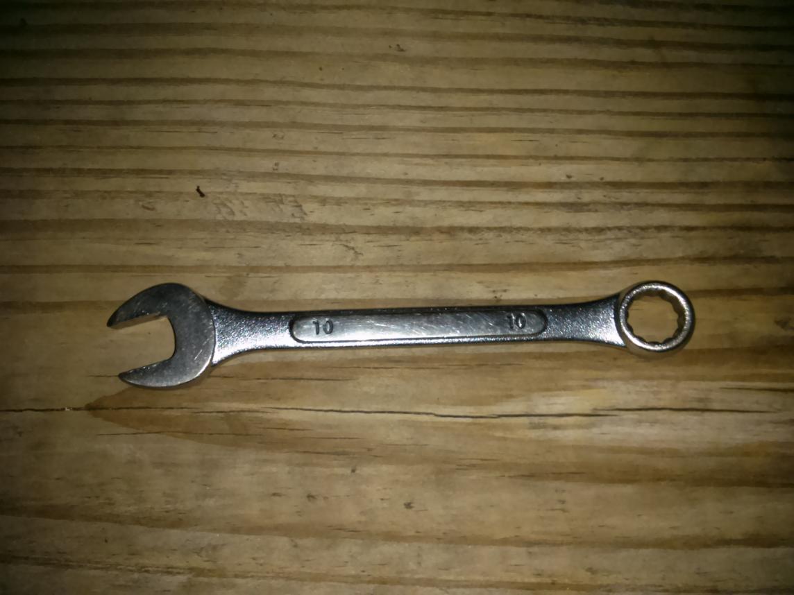 sourcing map Double Offset Ring 12pt 10mm 12mm Box End Spanner Tool