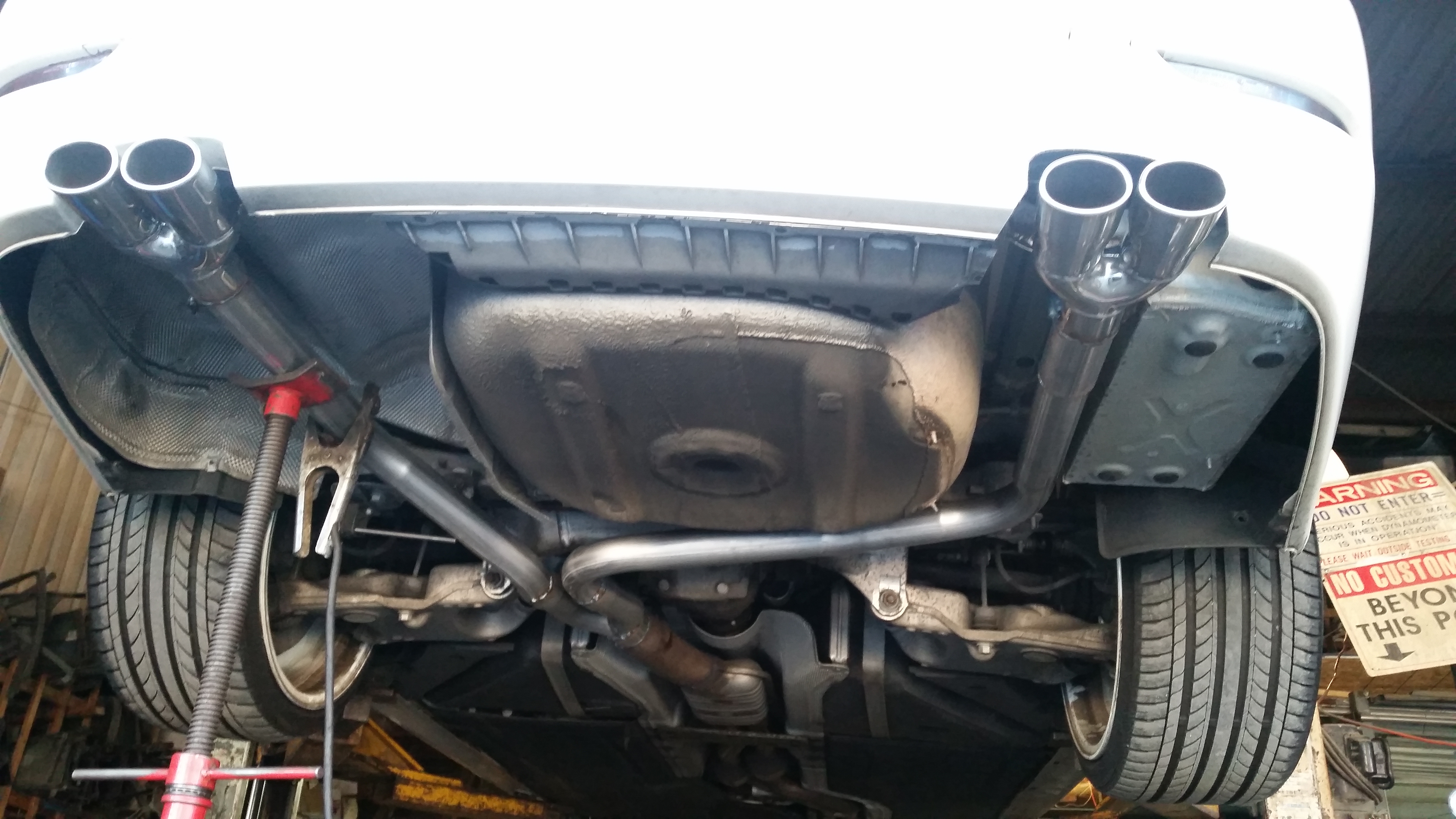 Dual straight pipe exhaust pipes on 535i - 5Series.net - Forums
