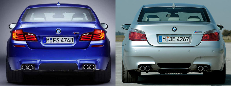 BMW M5 E60 vs. M5 F10 —