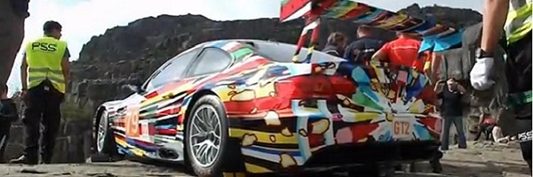 Koons’ M3 GT2 Art Car Helicoptered to Norway’s “Pulpit Rock”