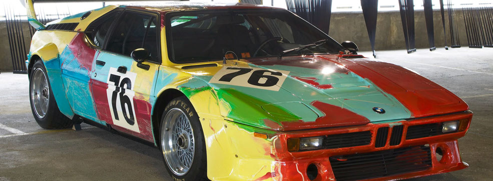 See the Andy Warhol 1979 BMW M1 Art Car at Boston’s ARTcetera 2013