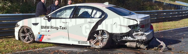 BMW M5 Ring Taxi Crash Featured