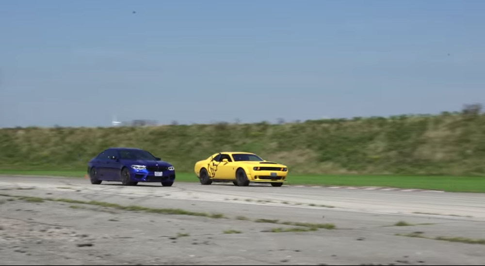 Dodge Demon versus BMW M5 Competition.