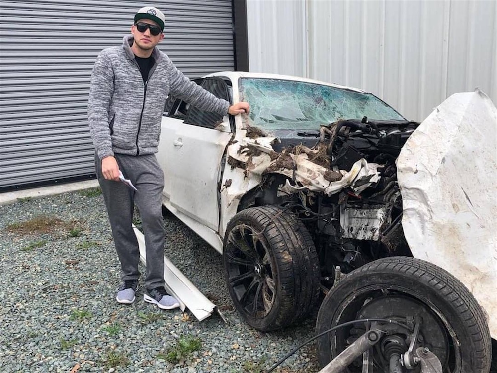 BMW M5 Driver Walks Away From 201 MPH Rollover Crash