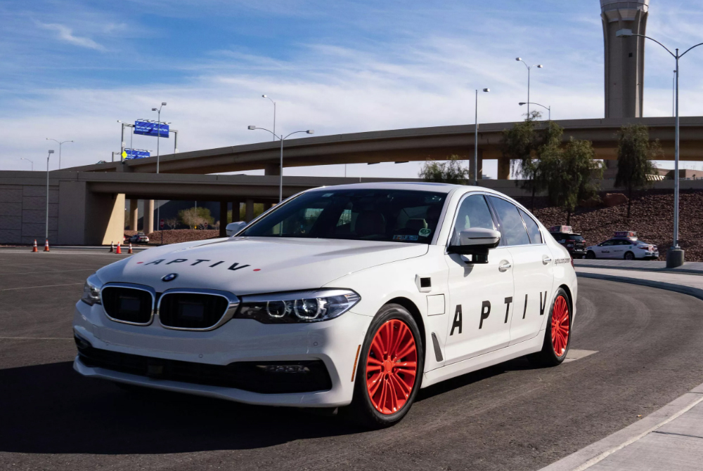 Aptiv autonomous BMW 5 series in Las Vegas Nevada