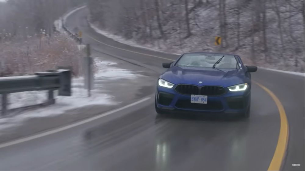 Snow Won’t Stop YouTubers From Testing the M8 Competition Cabriolet