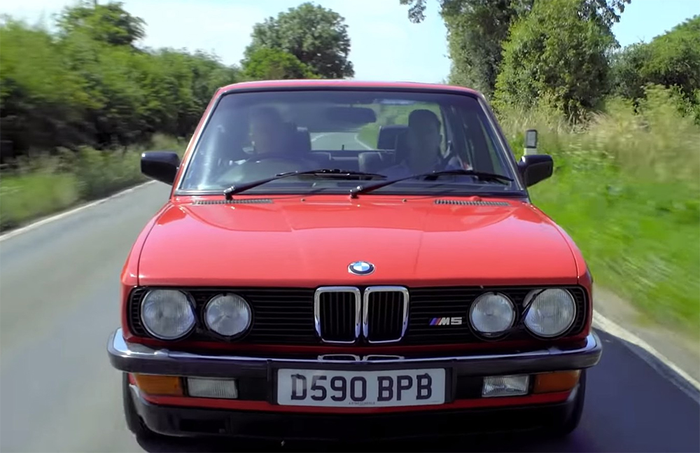 1984 BMW E28 M5 red review Tiff Needell