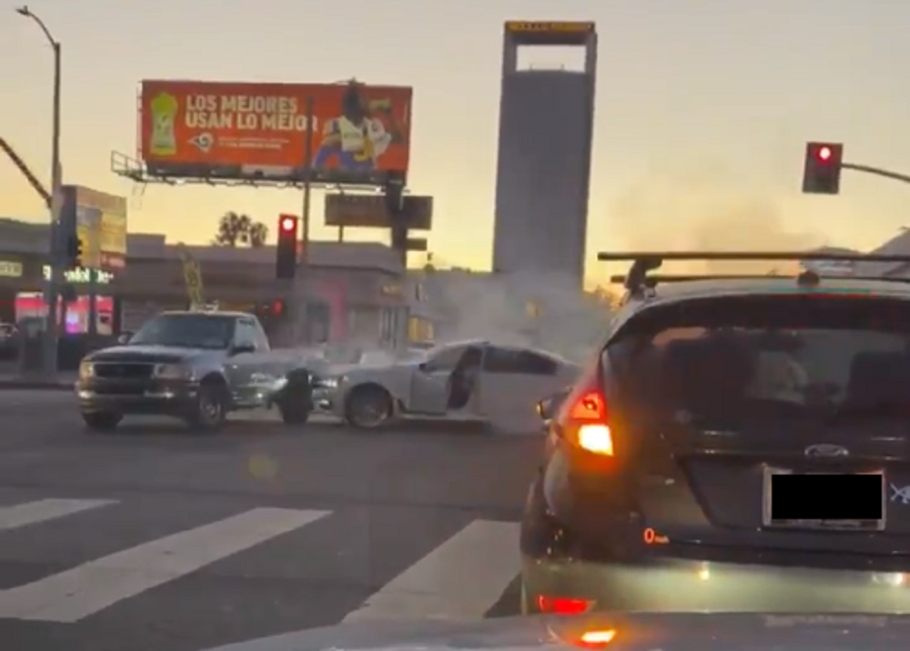 BMW road rage vs. Pickup